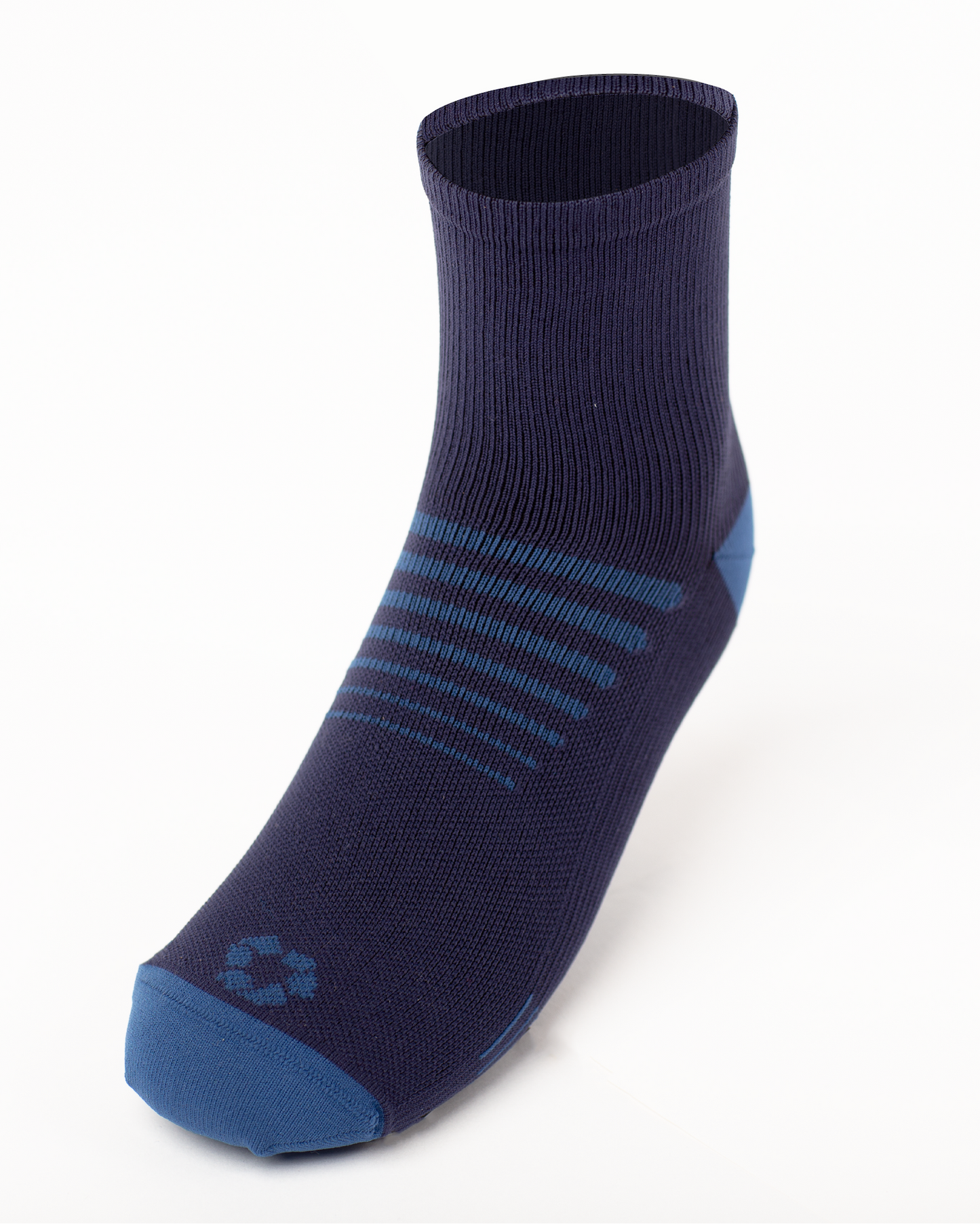 Recycled Performance 3/4 Unisex Socks - Blue