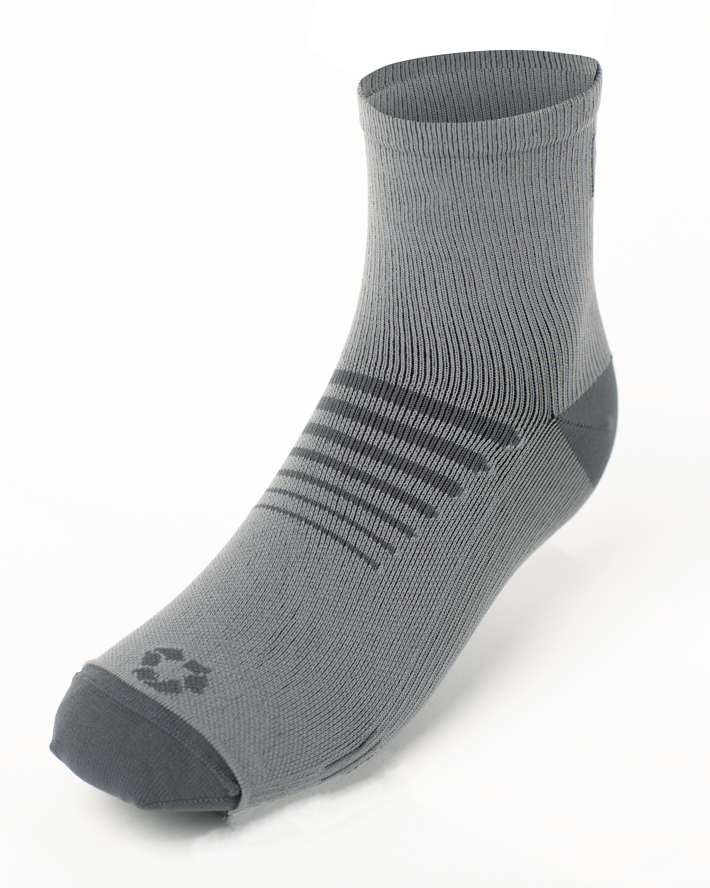 Recycled Performance 3/4 Unisex Socks - Gray