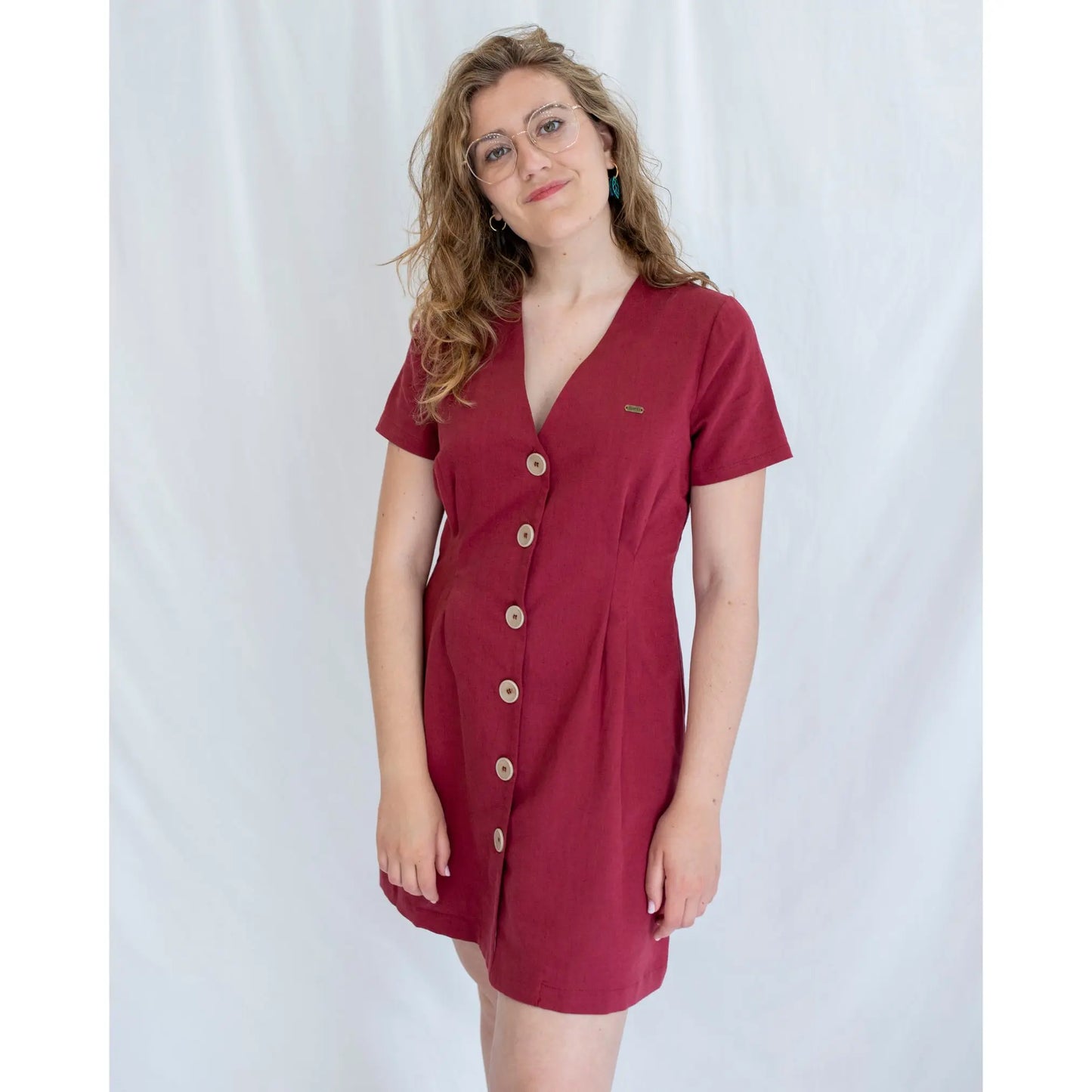 Vestido Arrebol Cereza [zero waste] • Talla XS-XL