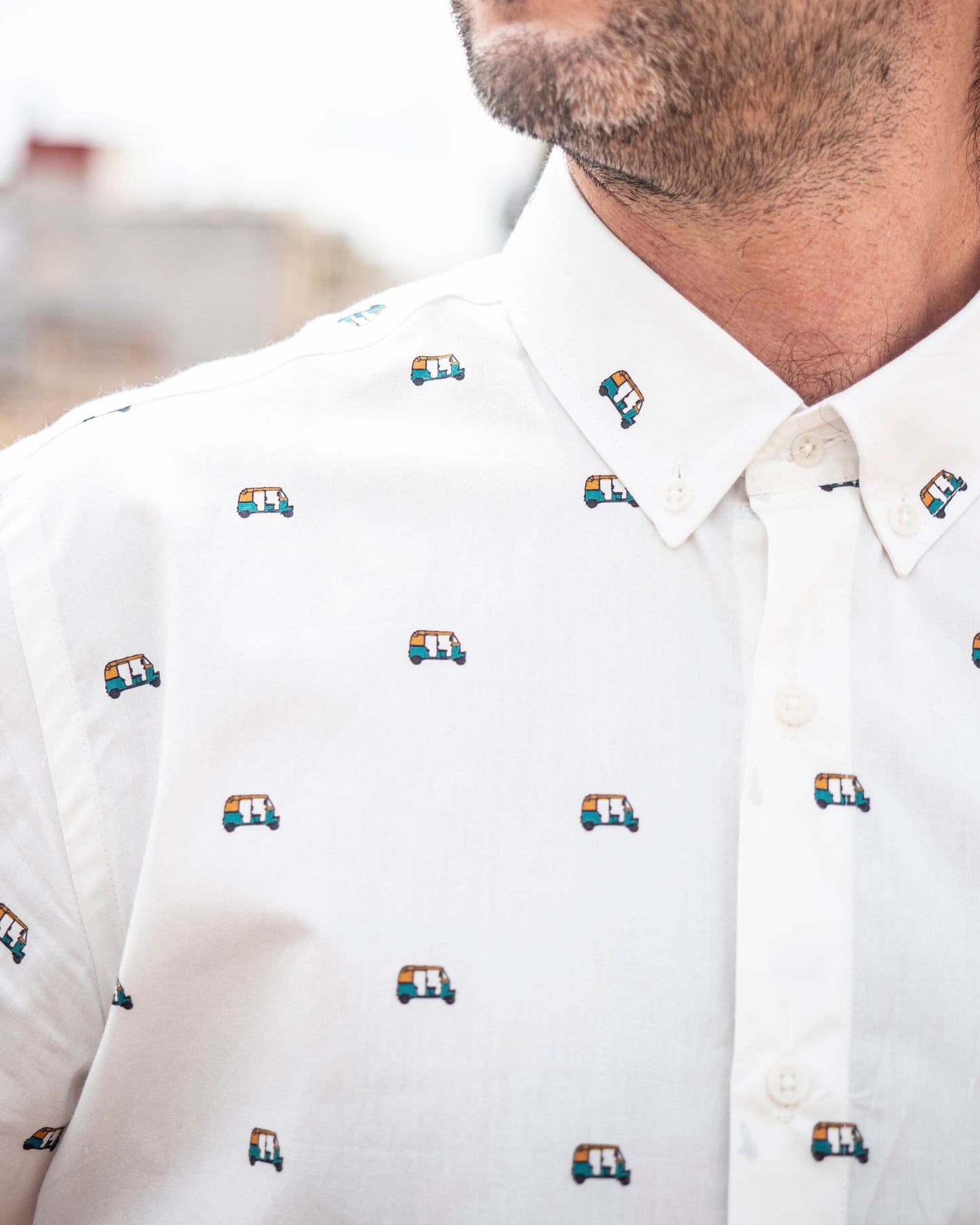 Tuk Tuk Race Printed Shirt