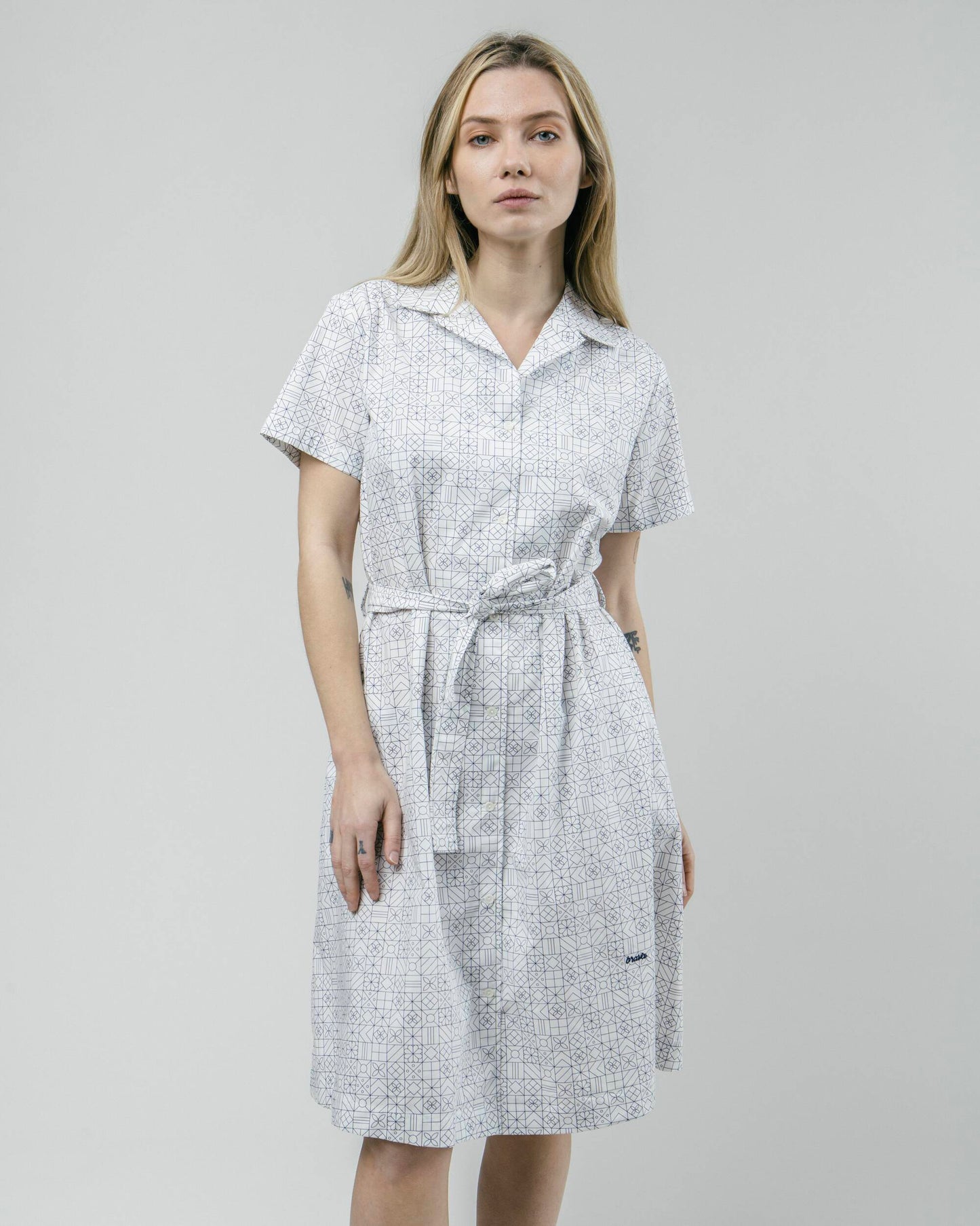 Portuguese Tiles Shirt Dress