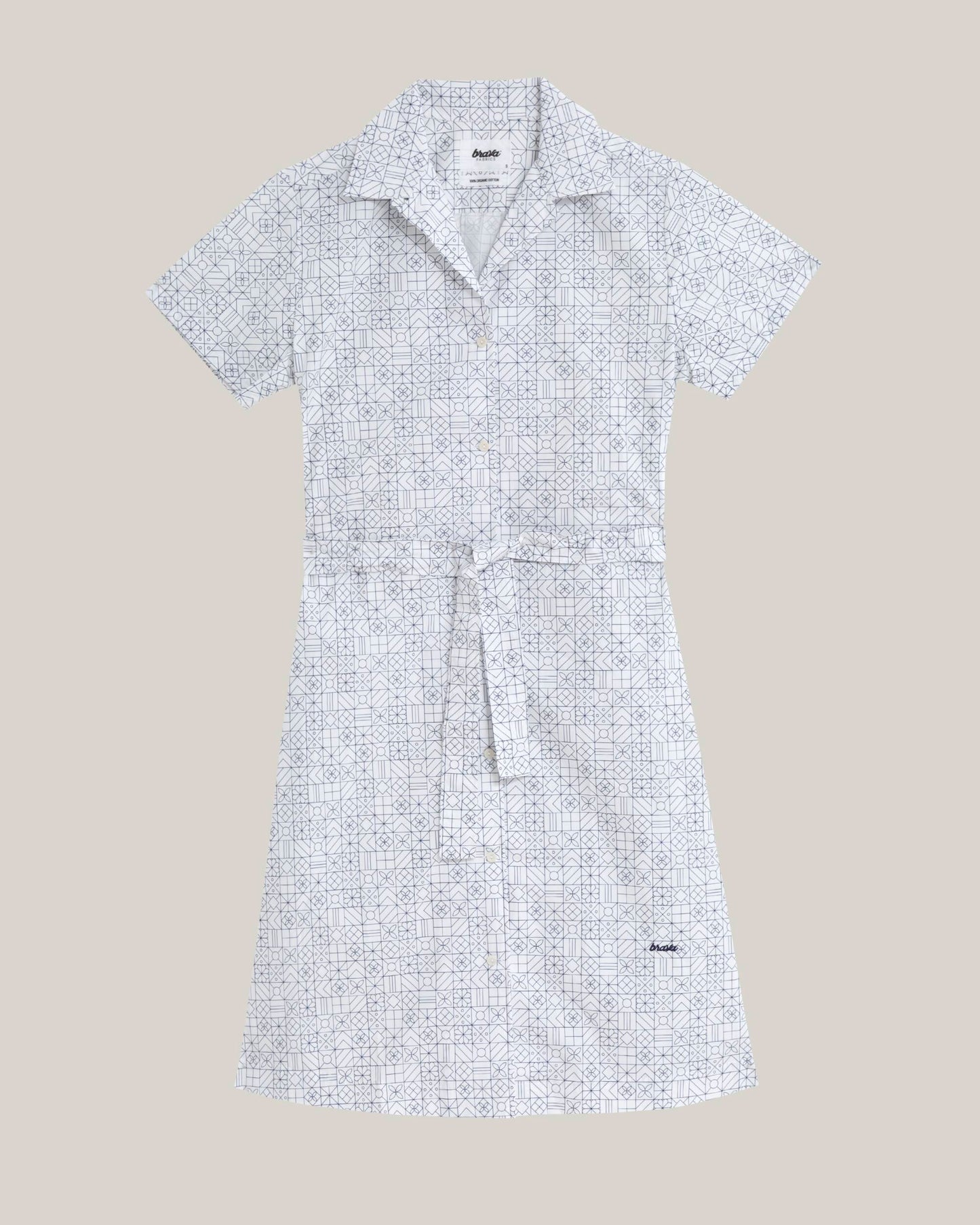 Portuguese Tiles Shirt Dress