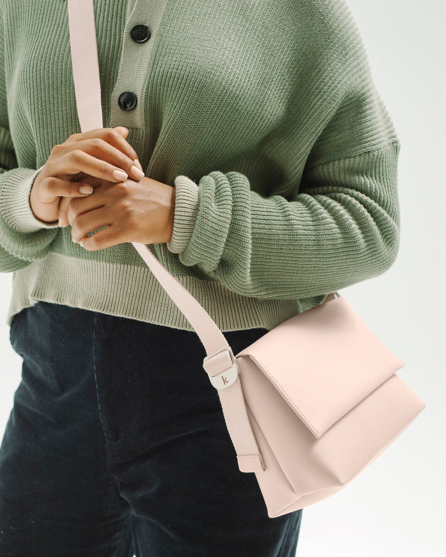 Crossbody bag pale pink