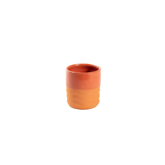 colored clay vase 