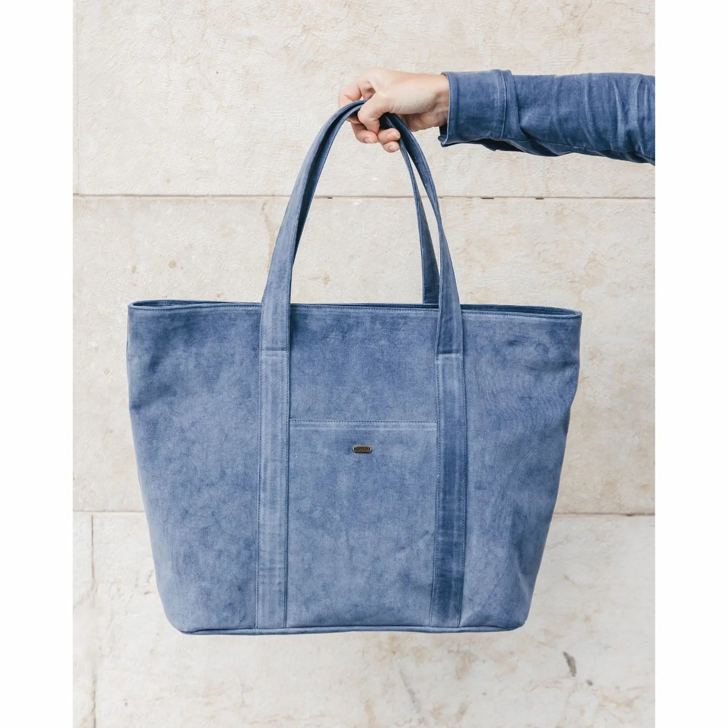 Blue Corduroy Bag