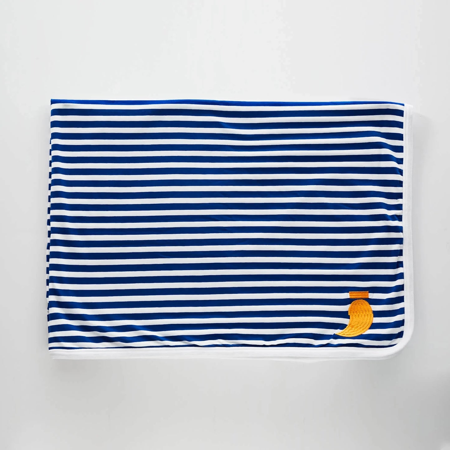 Pablo Blue Striped Organic Cotton Blanket