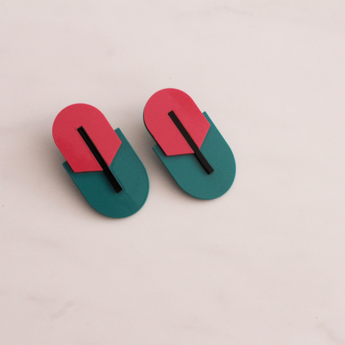 Cellulose acetate Goliath earring