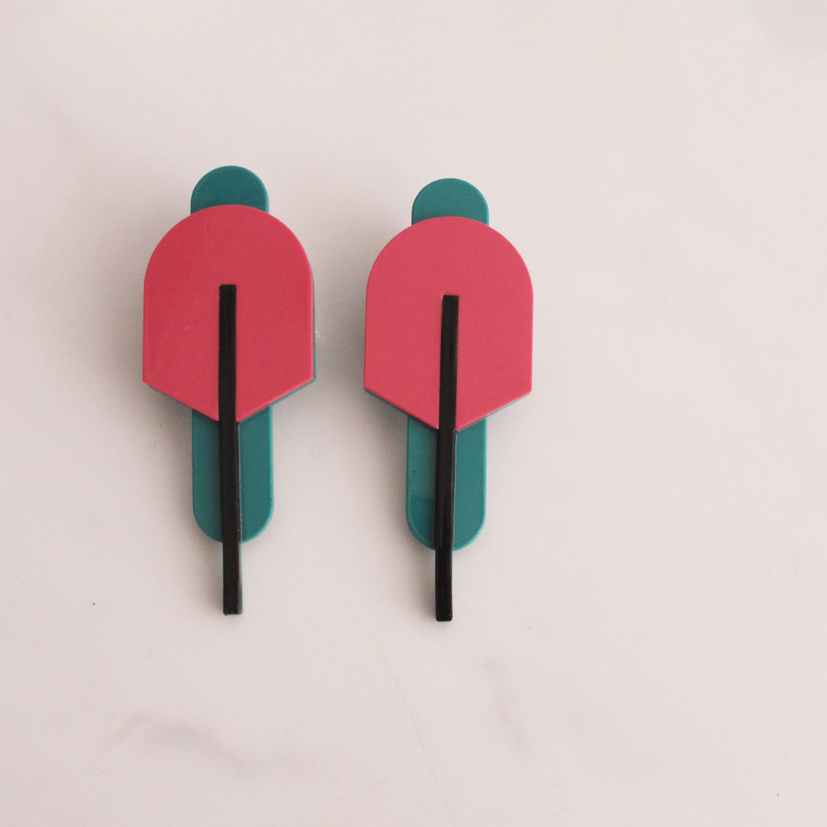 Cellulose acetate Titan earring