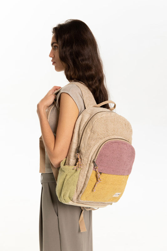 Annapurna Lilac and Pistachio Backpack 
