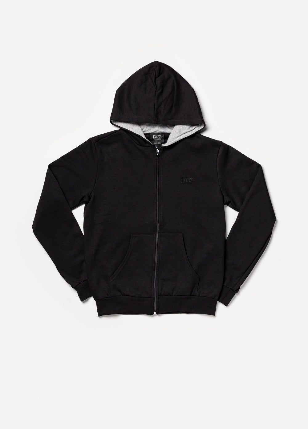 Black zip-up sweatshirt