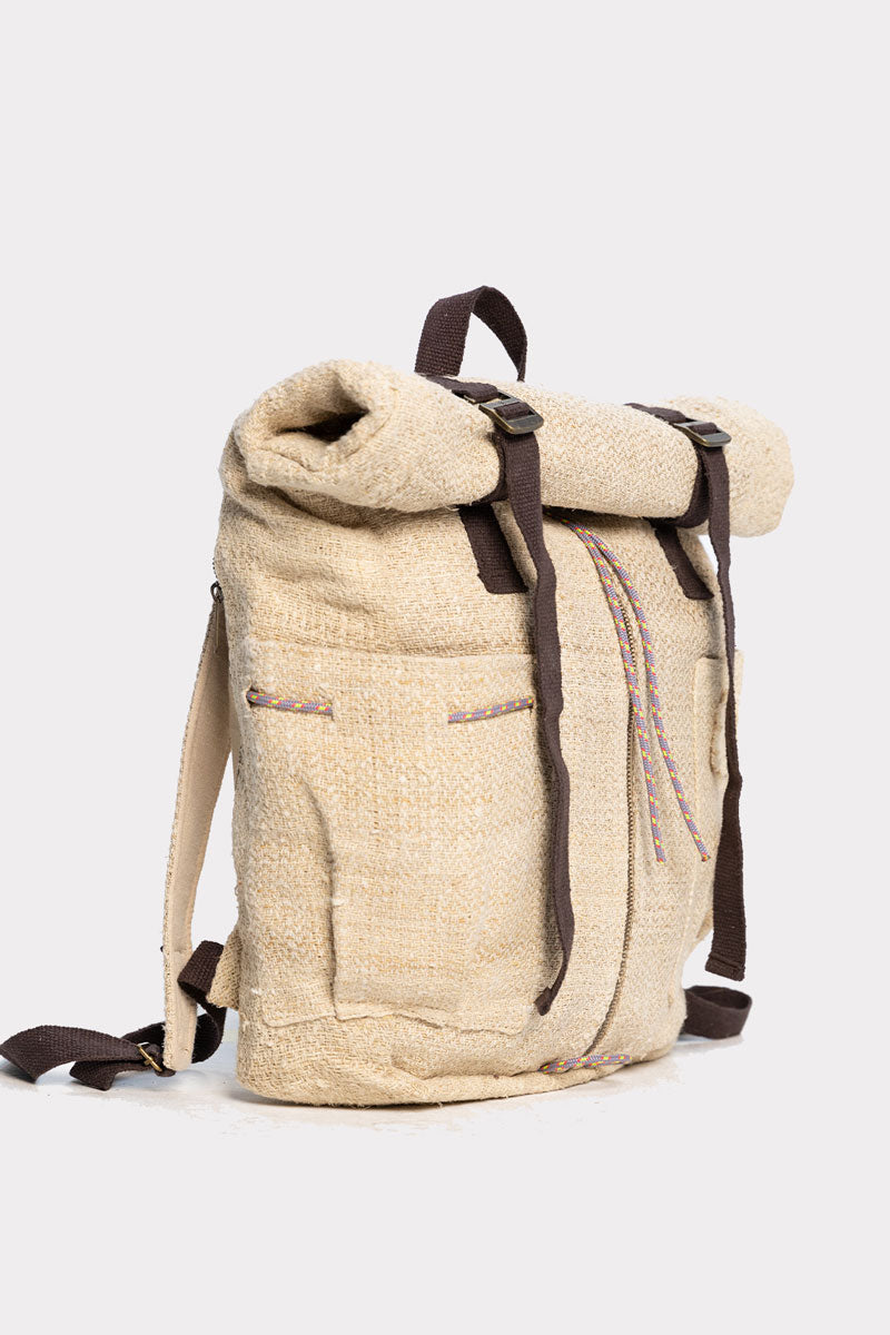 Natural Nuptse Backpack