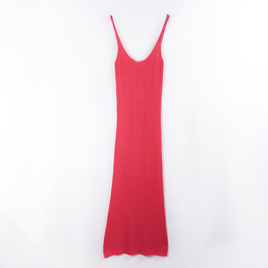 Cashmere knitted roundneck dress