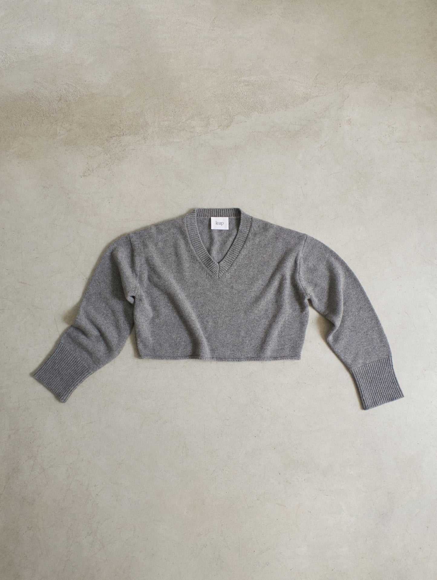 Jersey Cashmere knitted cropped