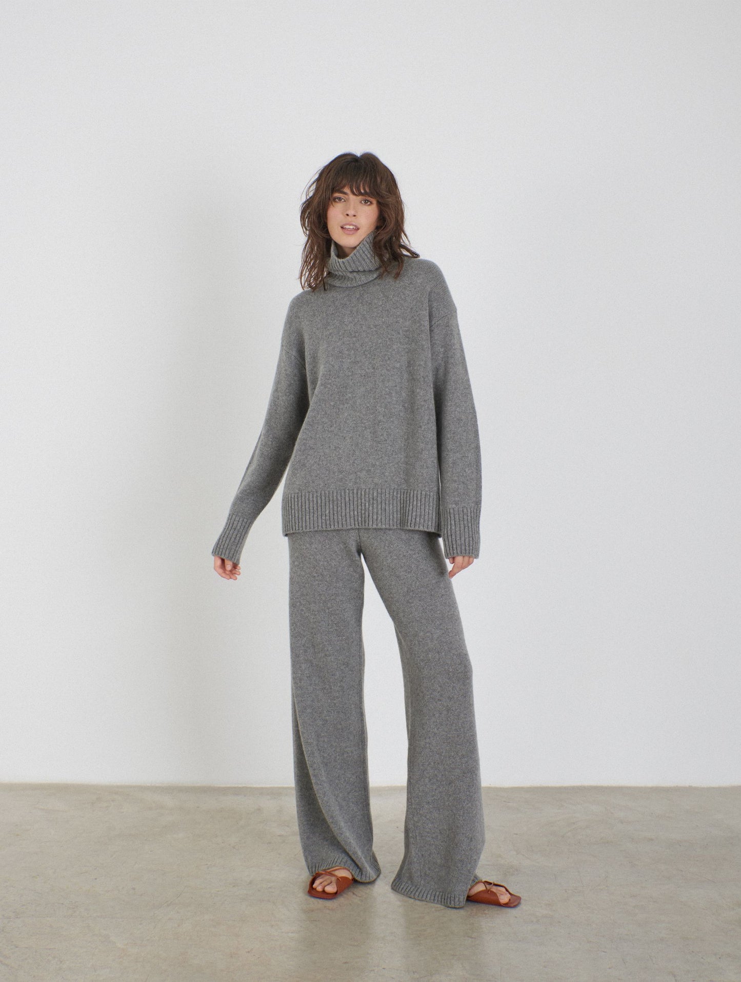 Cashmere knitted turtleneck jumper