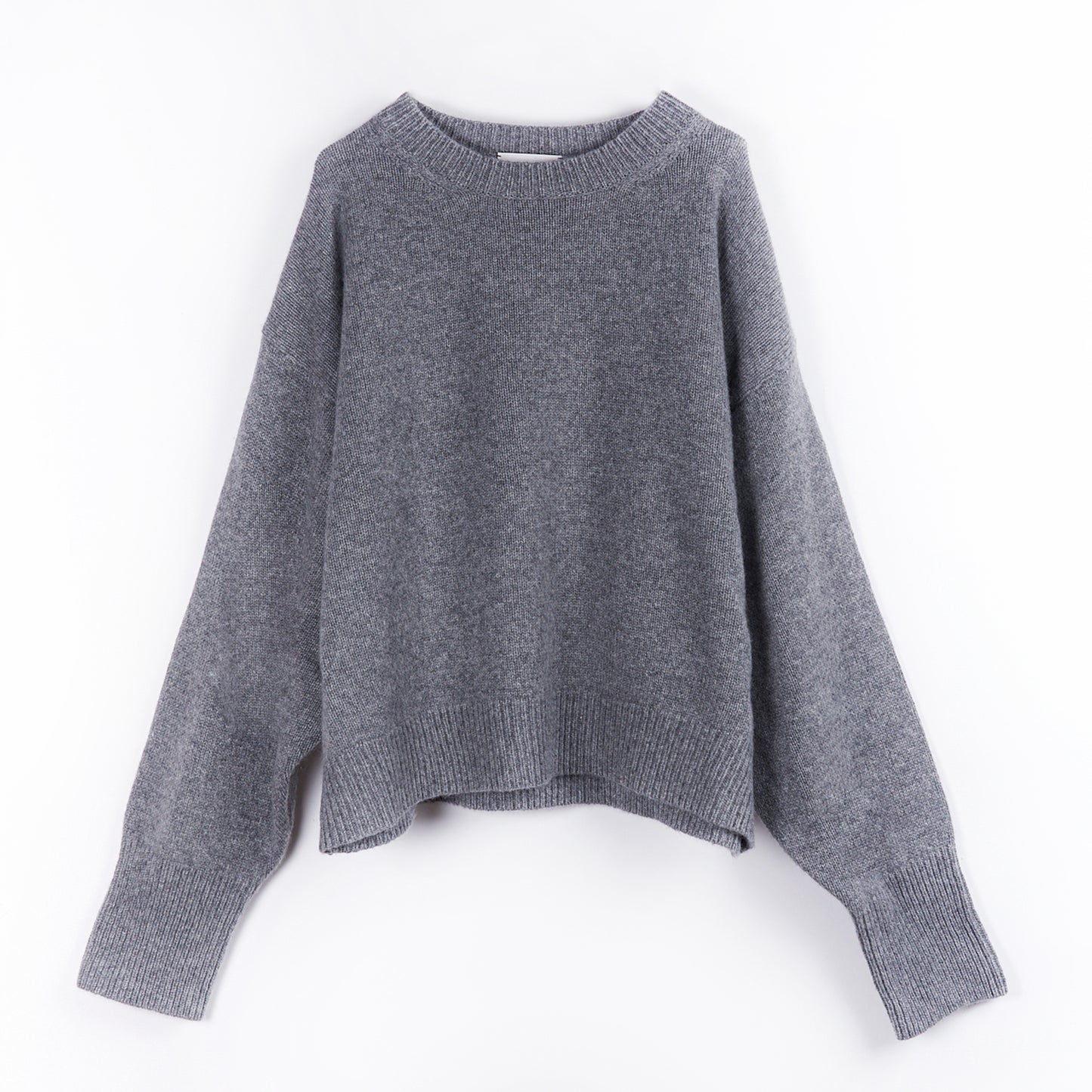 Jersey Cashmere knitted crewneck