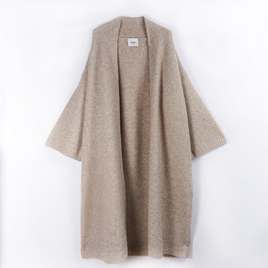Cashmere knitted coat