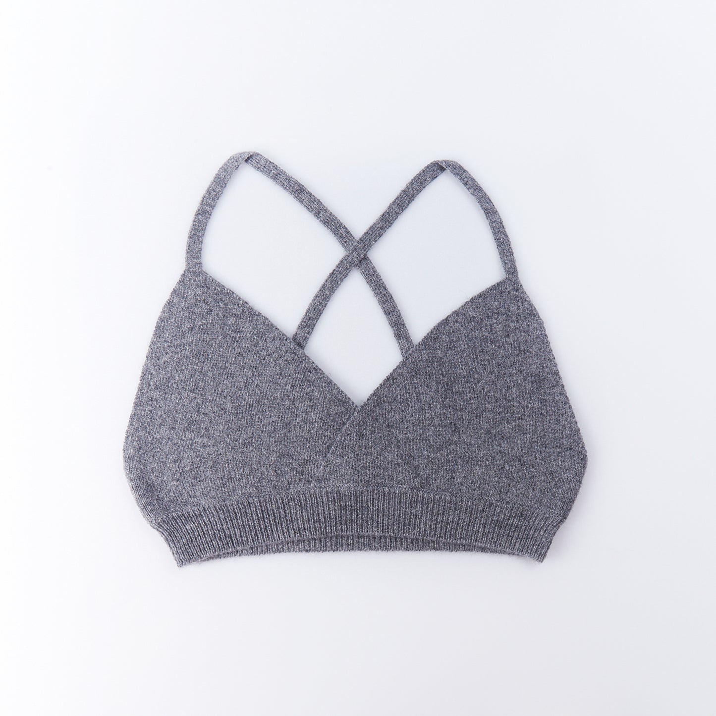 Cashmere knitted bra