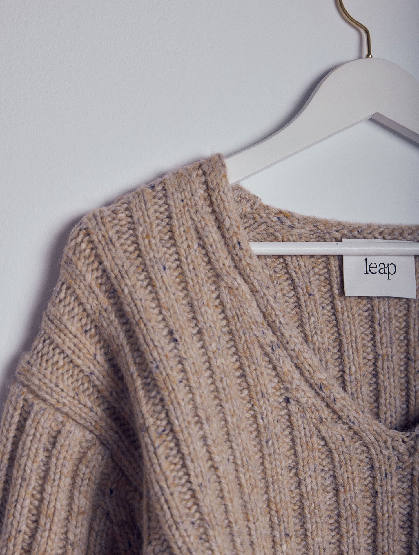 MARCELA Short ribbed knit sweater