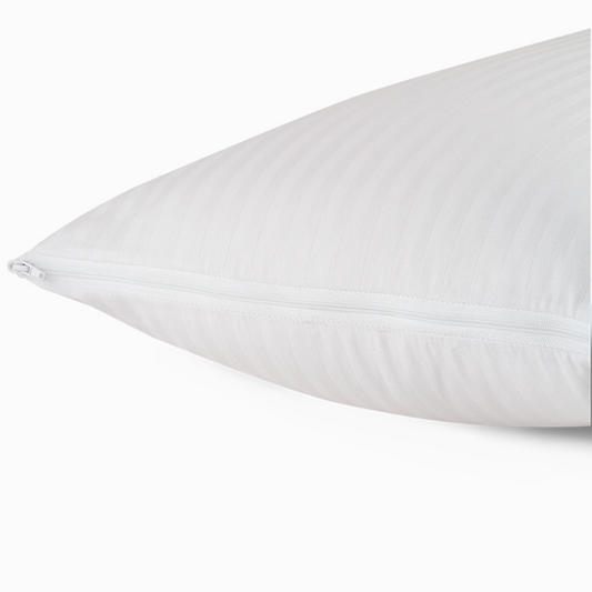 Pillowcase with zipper / 100% cotton satin fabric