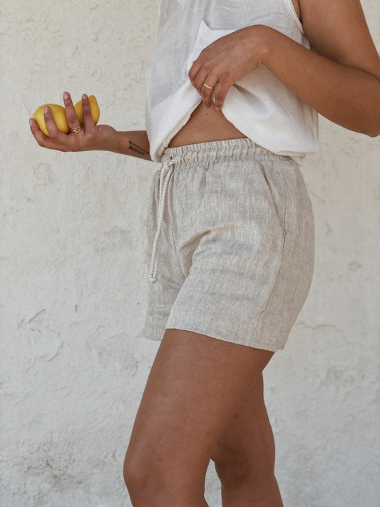 Beach linen shorts