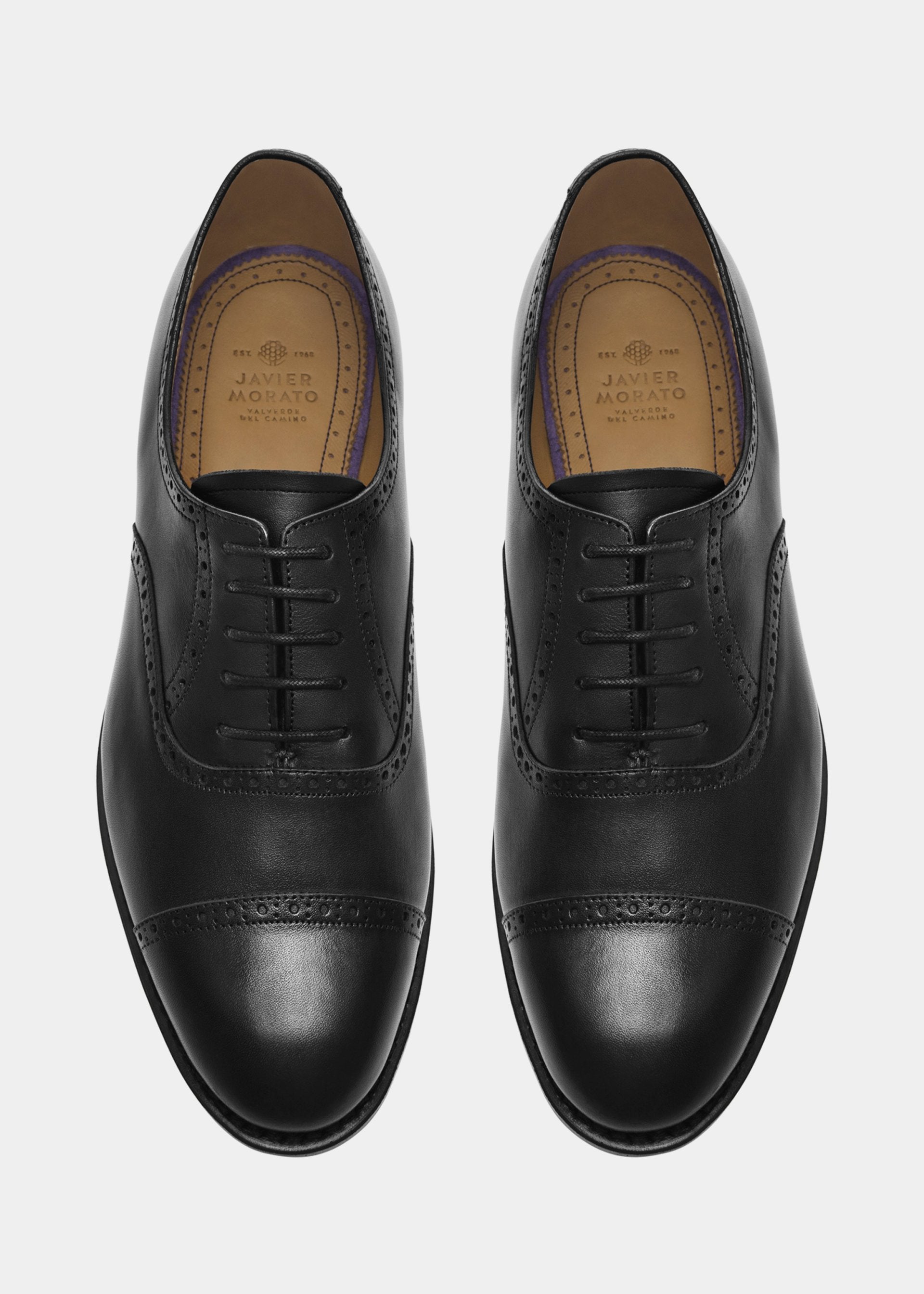 Black Cap-Toe Brogue - JAVIER MORATO · VALVERDE DEL CAMINO