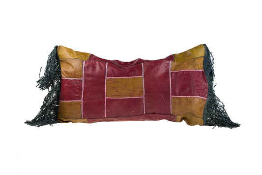Tuareg leather cushion (59x34) with padding