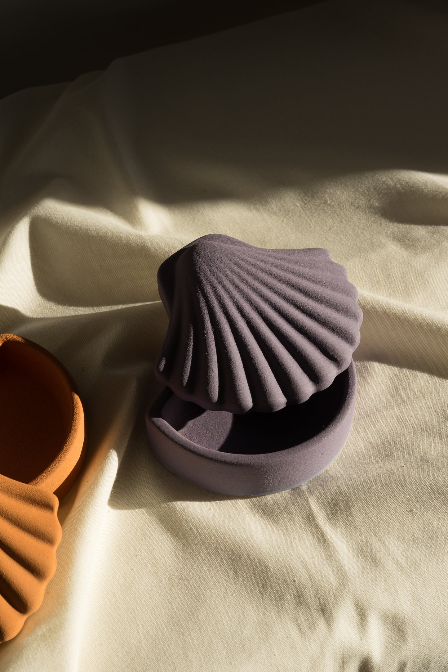 Mauve Seashell Box