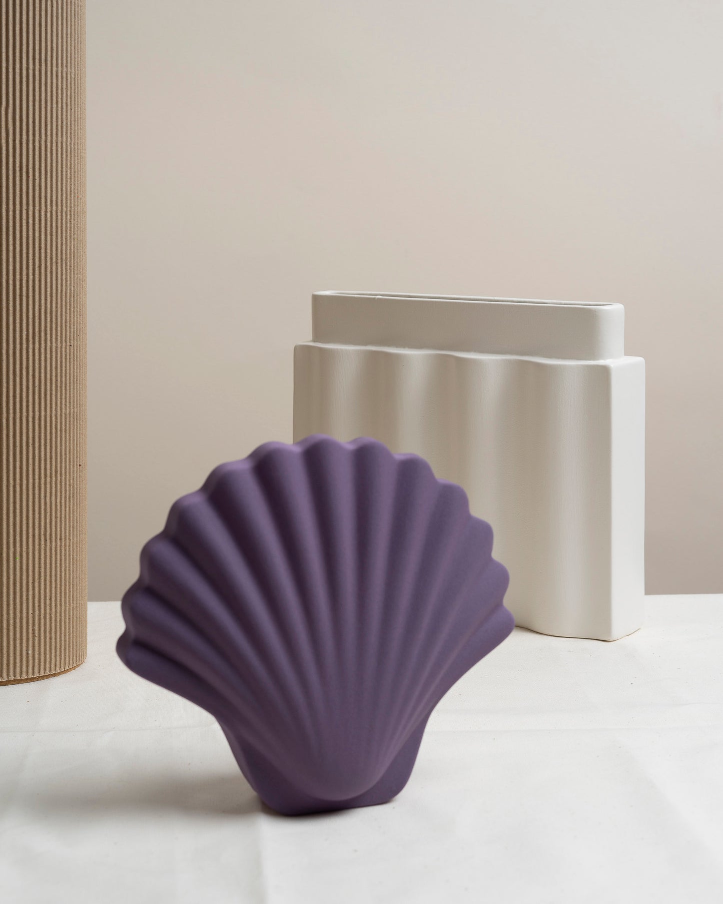 Mauve Seashell vase