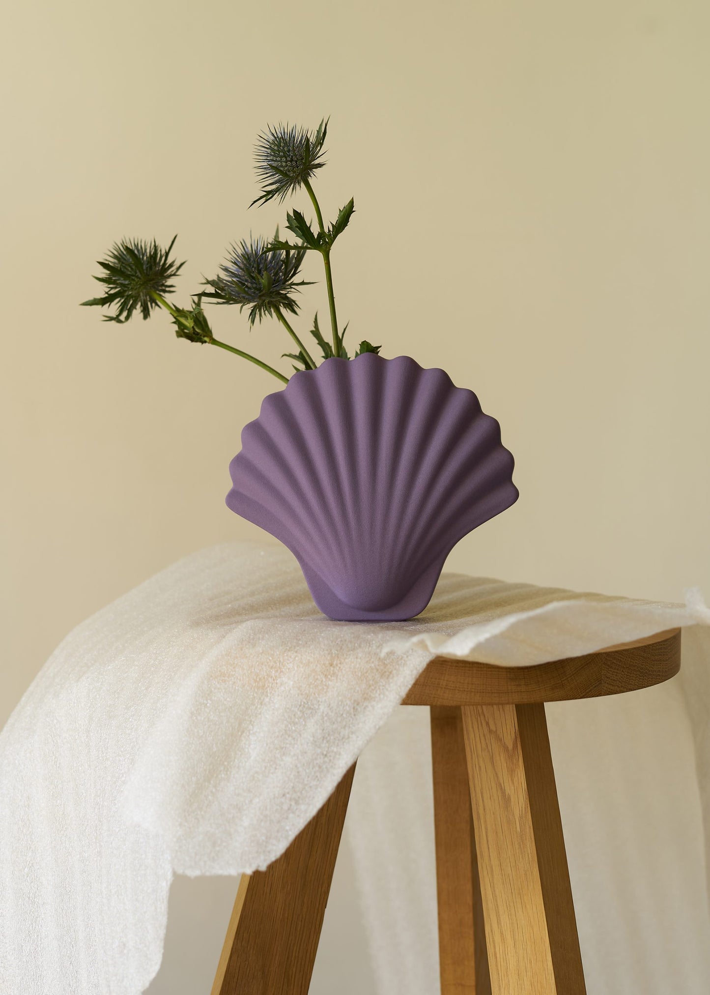 Mauve Seashell vase