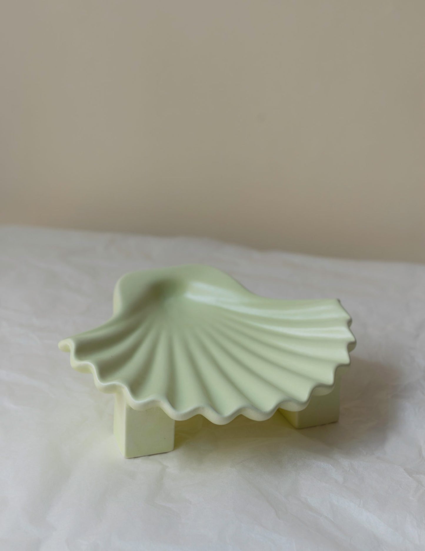 Lime Seashell Plate