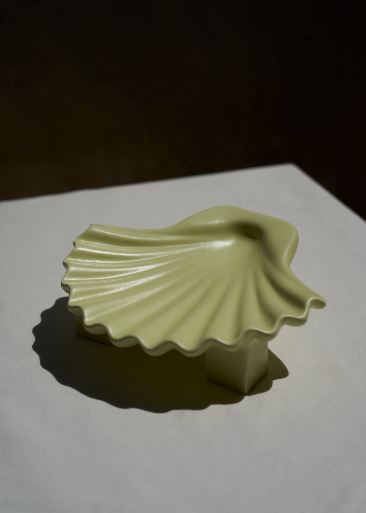 Lime Seashell Plate