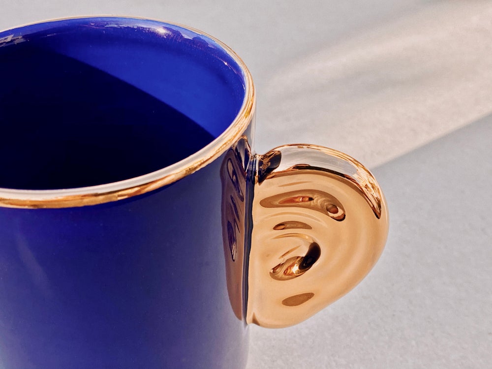 Beethoven cobalt gold mug