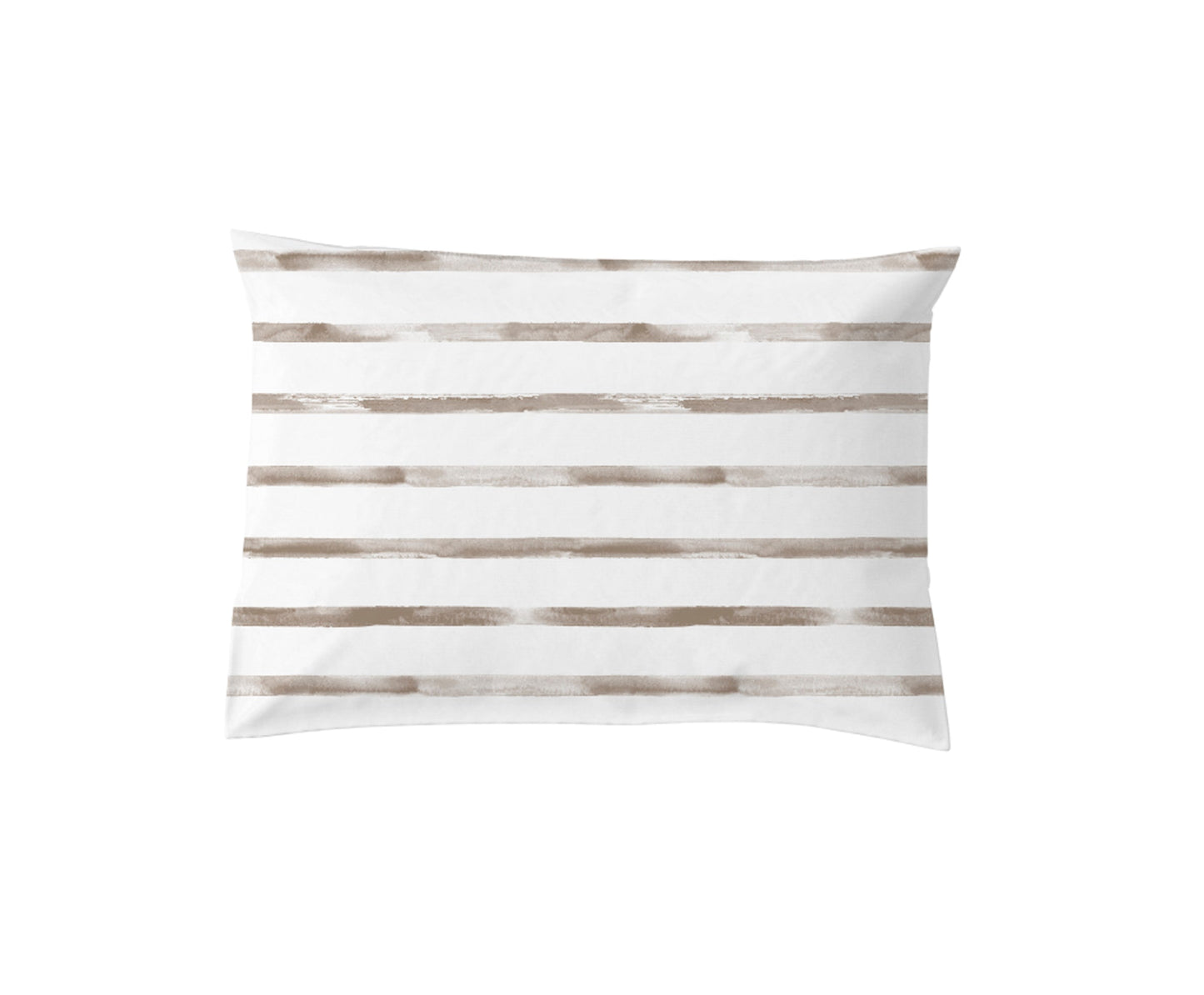 Beige Striped Pillow Case Bed 105