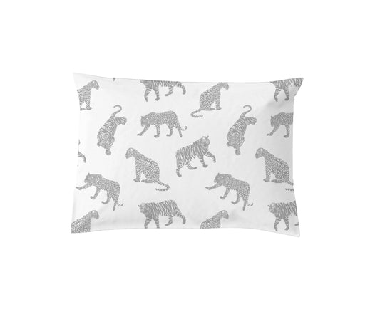 White Tigers Pillowcase Bed 90