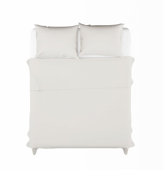Smooth White Satin Top Sheet Bed 135