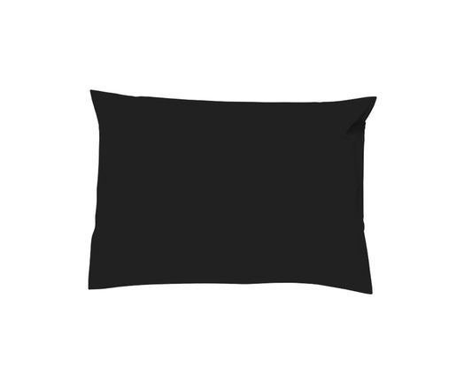 Smooth Black Satin Pillowcase Bed 180