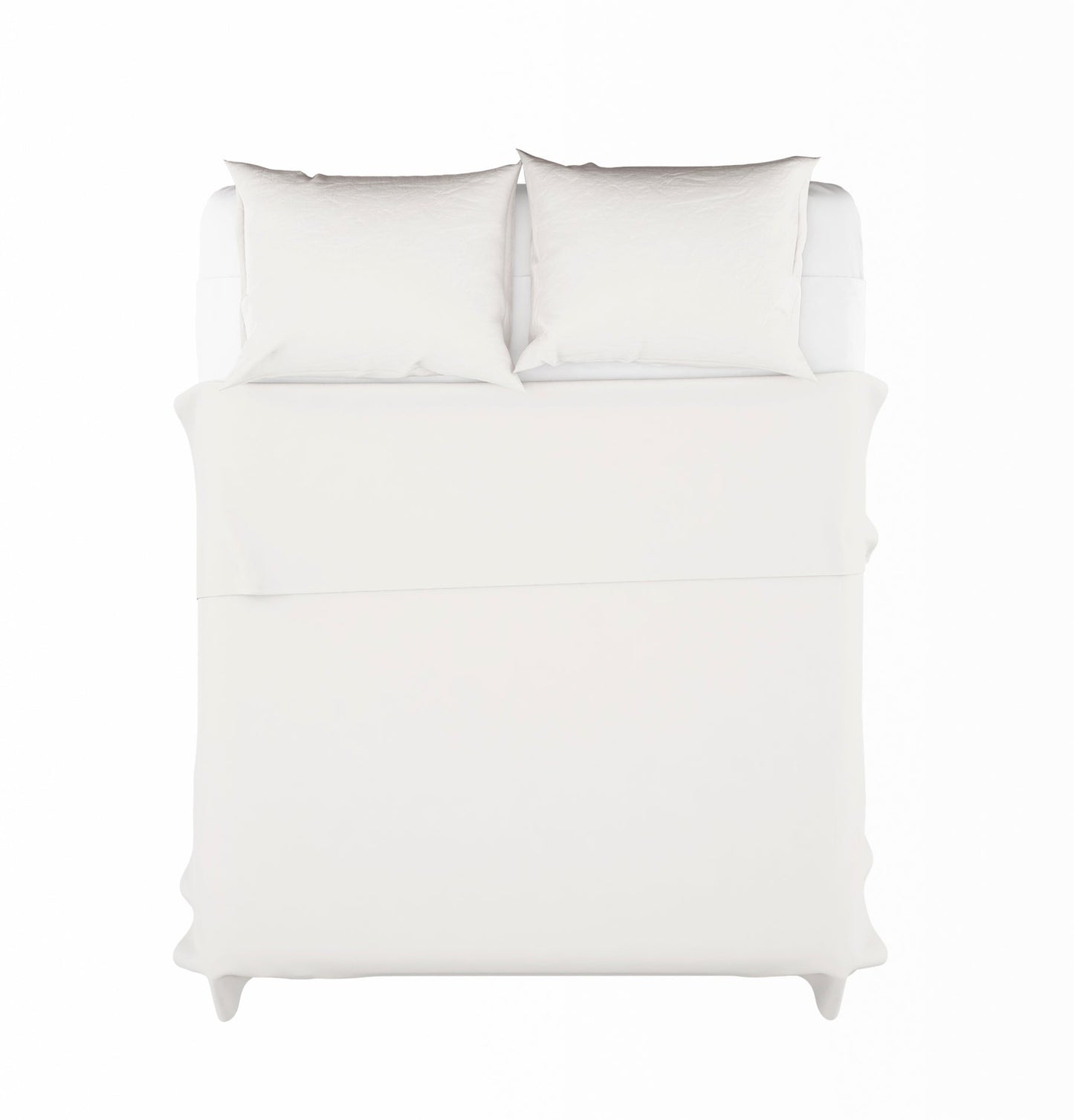 Smooth Top Sheet Percale 200h White Bed 90