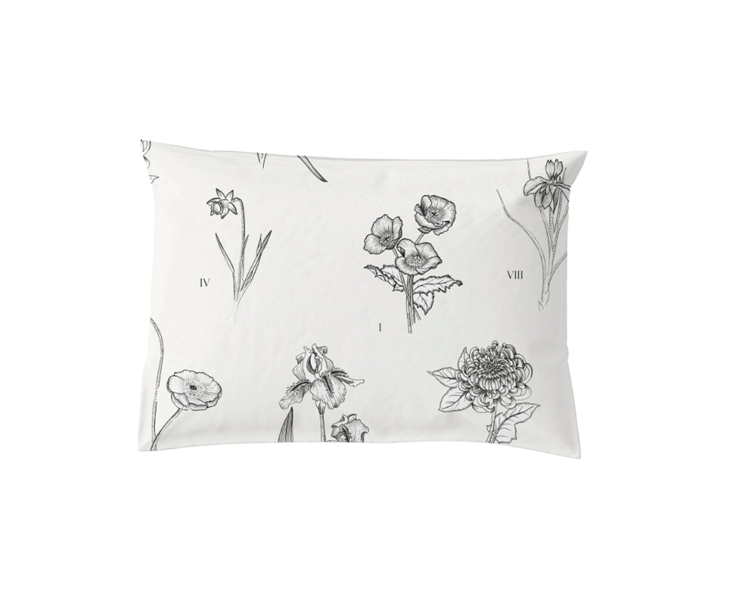Flower Pillow Cover SINMAS Bed 90