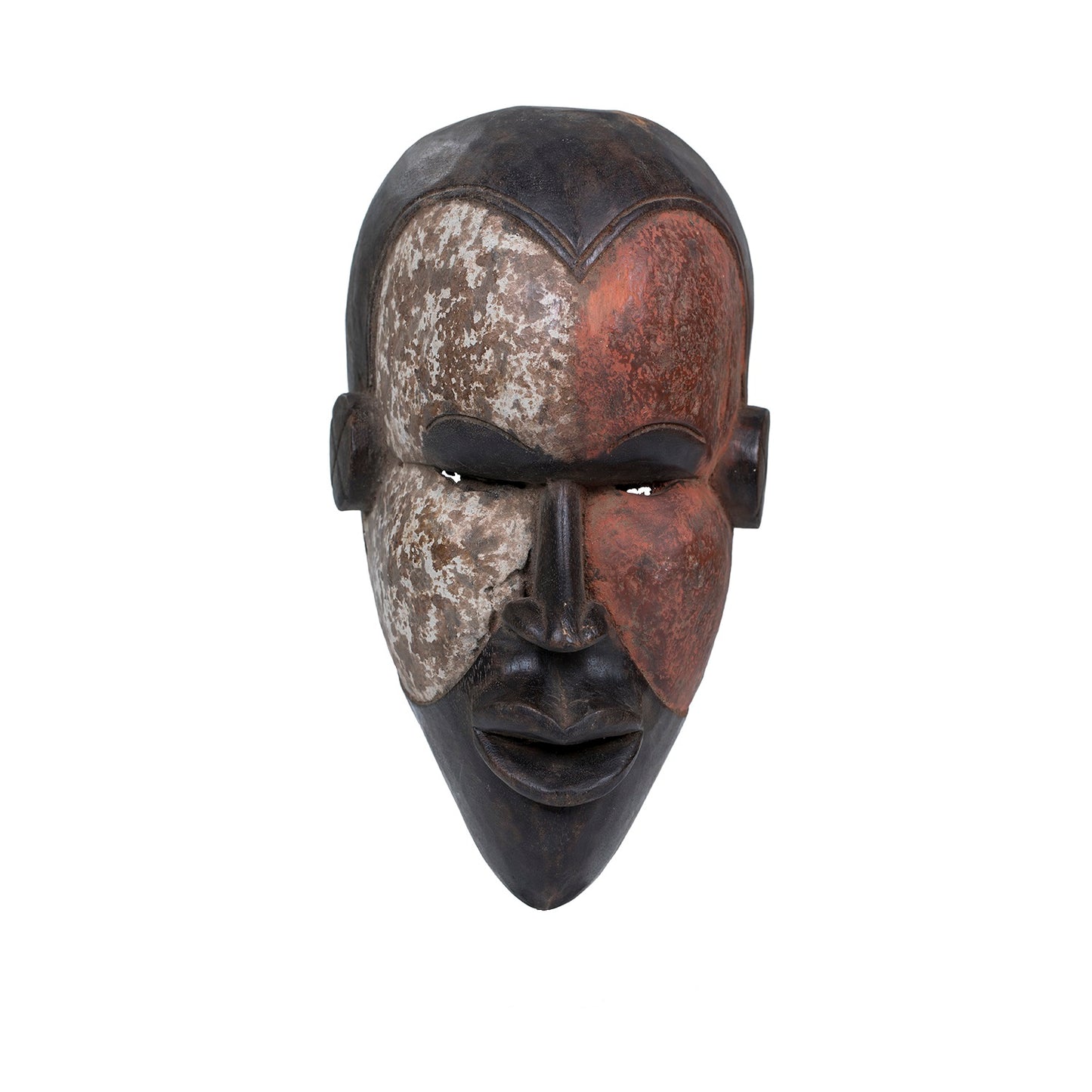 Máscara tradicional de arte primitivo africano
