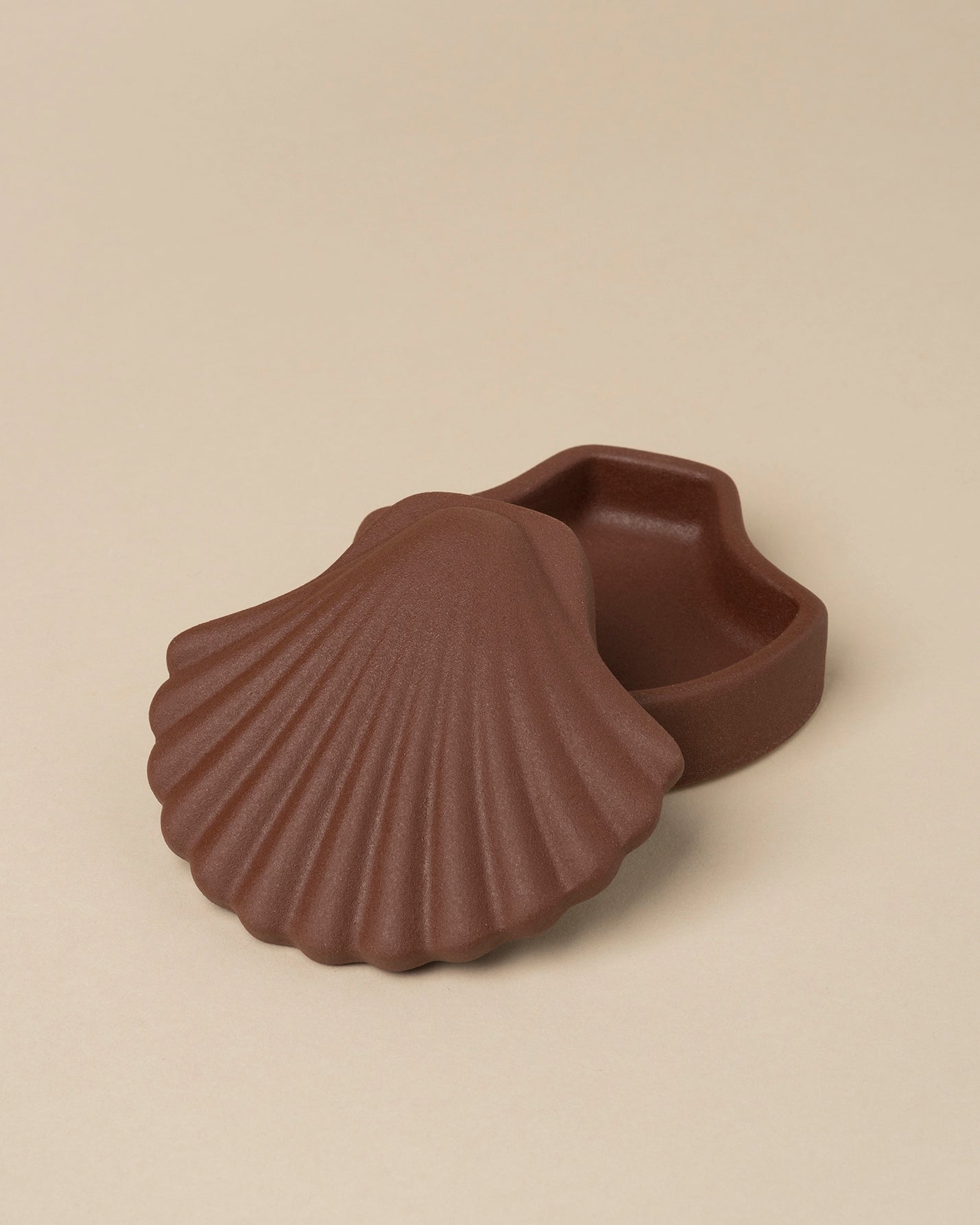 Dark Brown Seashell Box