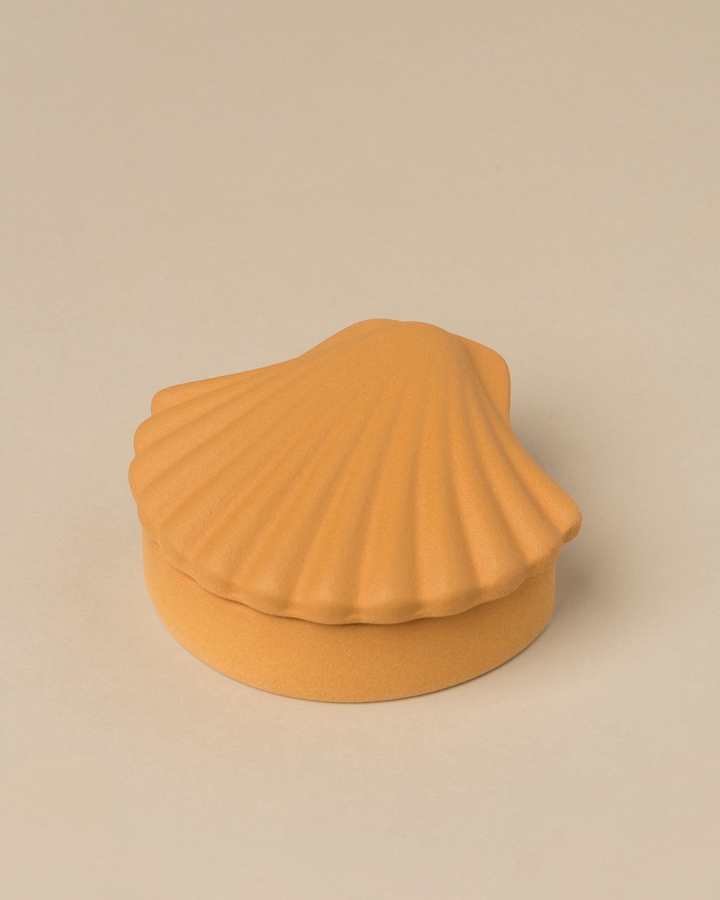 Dark Ocher Seashell Box