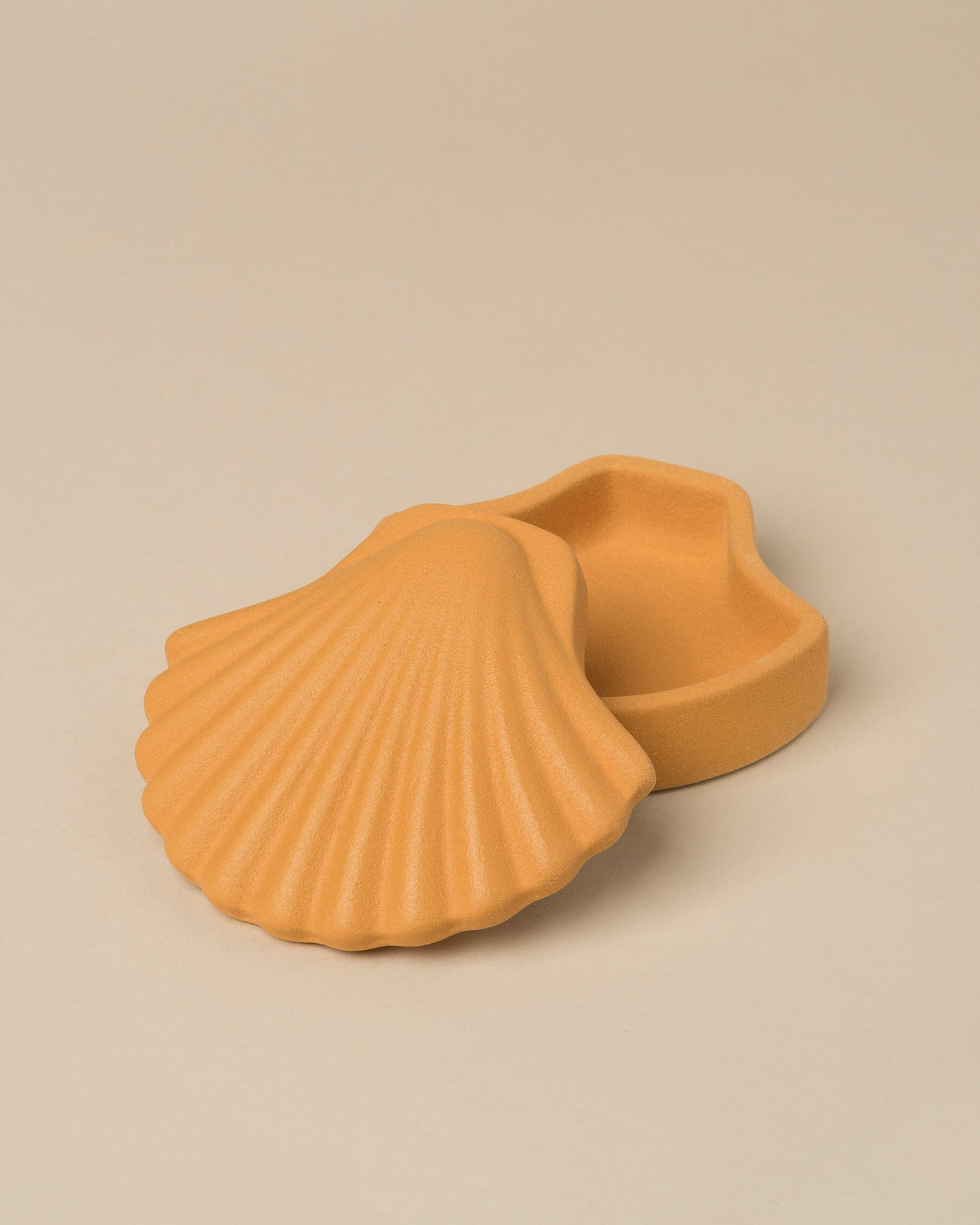 Dark Ocher Seashell Box