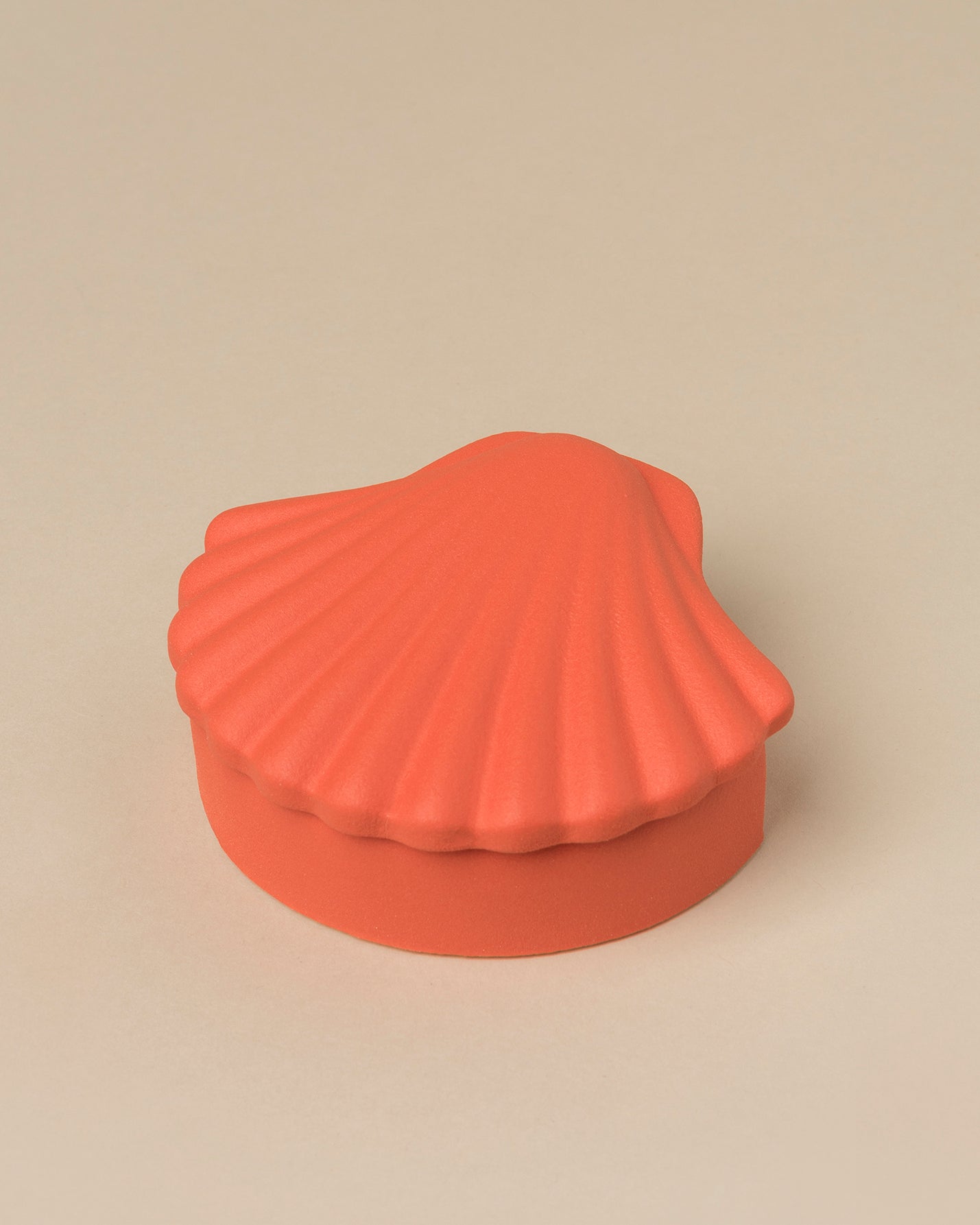 Red Orange Seashell Box