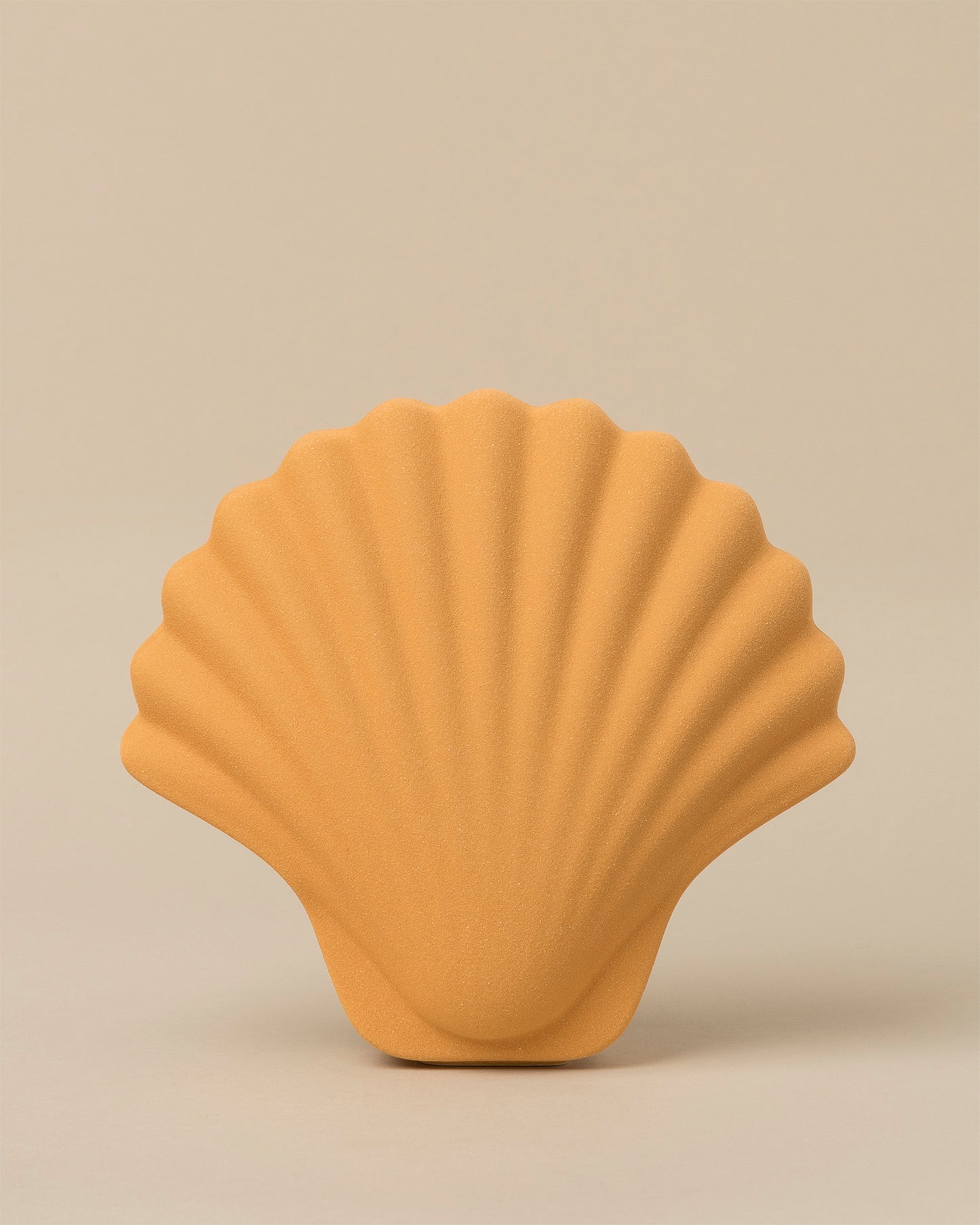 Dark Ocher Seashell Vase