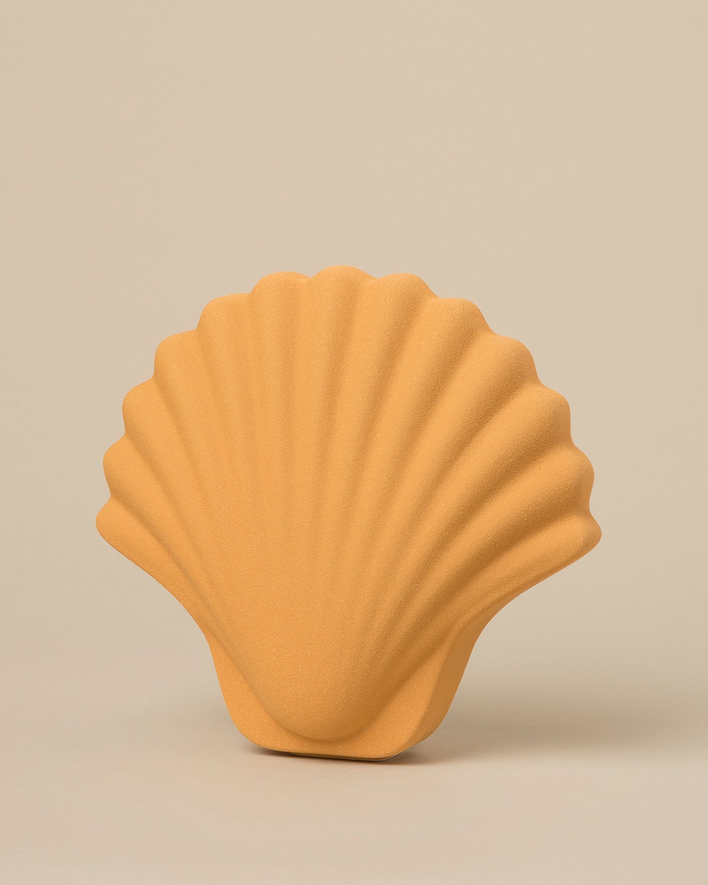 Dark Ocher Seashell Vase