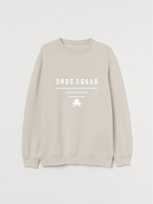 SNOC squad beige organic sweatshirt