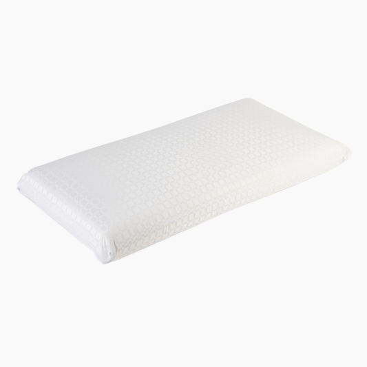 Viscoelastic pillow / medium hardness / with external stretch microfiber cover with zipper