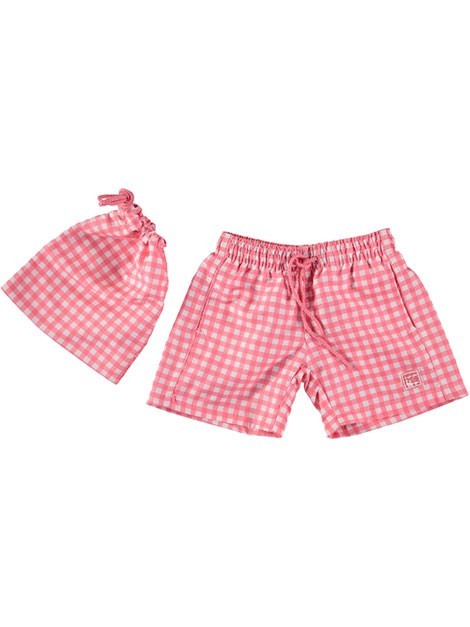 CORAL VICHY ADULT BOXER