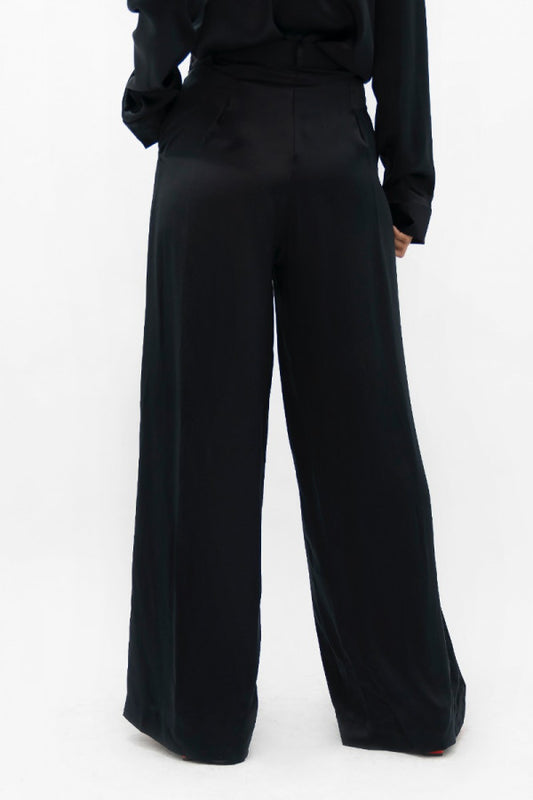 Manila Trousers - Silk Tailored - Black