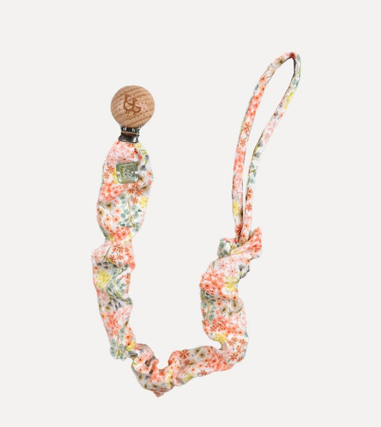 FLORAL FABRIC PACIFIER HOLDER